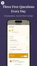 Three free questions every day — no subscription required